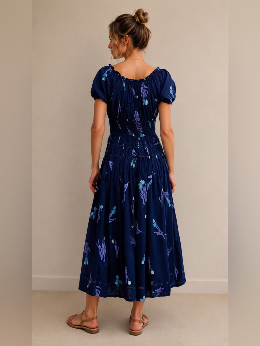 Free People - Complete Me Midi Dress Size S - Picture 2 of 8